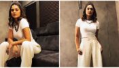 Jennifer Winget gives bossy babe vibes in classic all ivory white pantsuit
