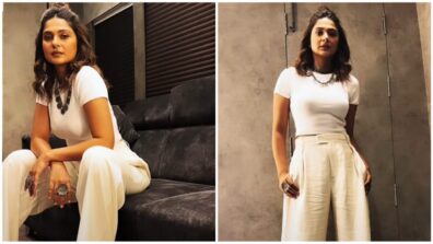 Jennifer Winget gives bossy babe vibes in classic all ivory white pantsuit