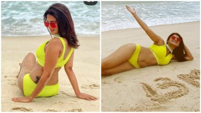 Jennifer Winget goes all bold and sensuous in yellow bikini,  ‘Code M’ co-star Tanuj Virwani is lovestruck