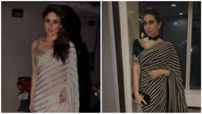 Kareena Kapoor To Karisma Kapoor: B-Town Ladies In Striped Sarees