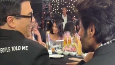 Kartik Aaryan and Karan Johar spotted chatting, laughing, fans ask ‘ladai khatam?’