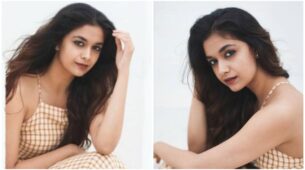 Keerthy Suresh Gives Aesthetic Summer Vibes In Mustard