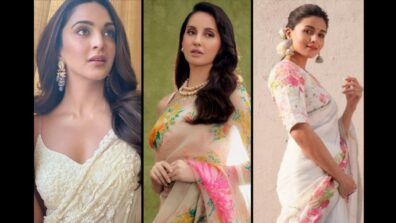 Kiara Advani, Nora Fatehi To Alia Bhatt: 5 Style Icons Who Dazzled With Their Summer-Styled Sarees