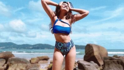 KKK 11 fame Sana Makbul ditches clothes, looks irresistible in floral bikini by the sea