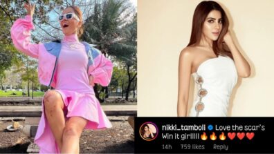 KKK 12: Injured Rubina Dilaik poses like barbie in baby pink outfit, Nikki Tamboli says ‘loving those scars’