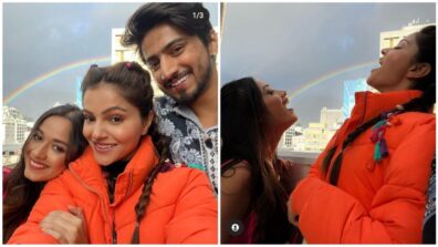 KKK 12 Scoop: Rubina Dilaik poses with Jannat Zubair Rahmani and Mr. Faisu, is she playing cupid?