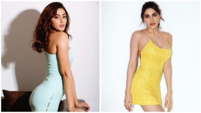 KKK Fashion Face-off: Sana Makbul Vs Nikki Tamboli: Your ‘queen of hearts’ in monotone bodycon midi dress? (Vote Now)