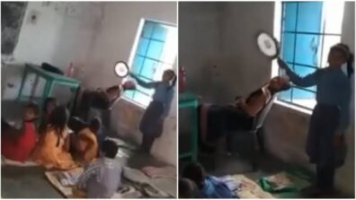 Watch This Student From Bihar Fanning Her Teacher As The Teacher Sleeps