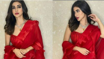 Look Fiery In Red Sarees Like Mouni Roy, Check Out