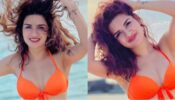 Maldives Babe: Avneet Kaur looks sultry in candy orange bikini