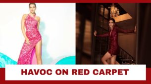 Maroon Sequined Dress To Pink Shimmery Dress: Times Kriti Sanon Raised Havoc On Red Carpet