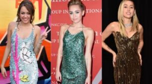 Miley Cyrus Has Been Slaying In Sequin Outfits Since The Beginning Of Her Fame Years