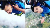 Mohsin Khan leaps for a stunning sky-dive, says ‘peace’
