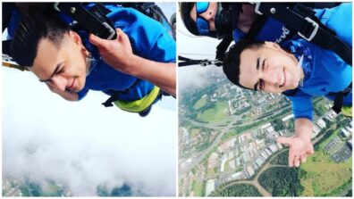 Mohsin Khan leaps for a stunning sky-dive, says ‘peace’