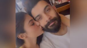 Mouni Roy gives romantic kiss to husband Suraj Nambiar, fans get ‘couple goals’