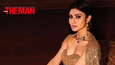 Mouni Roy is all glitzy and glittery in sequinned, glamourous beige avatar, fans in love