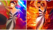 Mouni Roy is busy making art in shimmery black and white plunging neckline outfit, are you in love?