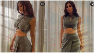 Mouni Roy is dazzling in sap-green co-ord set outfit, sets temperature soaring