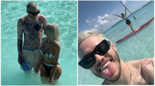 New Love, Romance n Madness: Kim Kardashian and Pete Davidson romp on beach, fans get goals