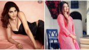Nikki Tamboli poses all hot in deep-neck black bodycon, Divyanka Tripathi says ‘Mausam badal raha hai’