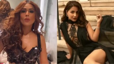 No smoke without fire: Nia Sharma and Hina Khan dazzle in ‘dark and sensuous’ black outfits, see videos