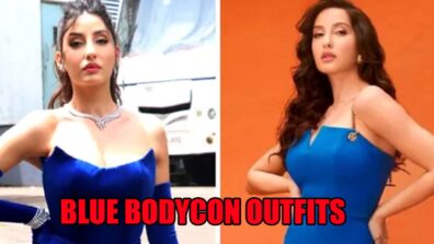 Nora Fatehi Is The Queen Of Blue Bodycon Outfits And We Have Proof: See Here