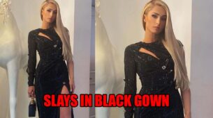 Paris Hilton Proves Fairytales Do Exist As She Slays In Versace Slit Black Gown: See Pics