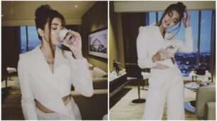 Pooja Hegde is slaying in white classy pantsuit, wants a ‘water break’ for THIS reason