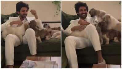 Pyaar Jitna Bhi Mile: Kartik Aaryan gets cutest ‘puppy attack’, netizens melt in awe