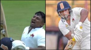 Ranji Trophy Final: Sarfaraz Khan gets emotional after hitting century, BCCI has no ‘money’ for DRS in crucial encounter