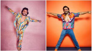 Ranveer Singh Doesn’t Stop Playing With Colours In These Multi-Coloured Co-Ords