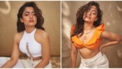 Rashmika Mandanna drops 3 sizzling snaps, looks wonderful in white, orange and sky blue outfits