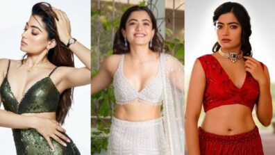 Rashmika Mandanna Is A Sensuous Beauty In Deep Necks: Do You Feel The Temperature Rise?