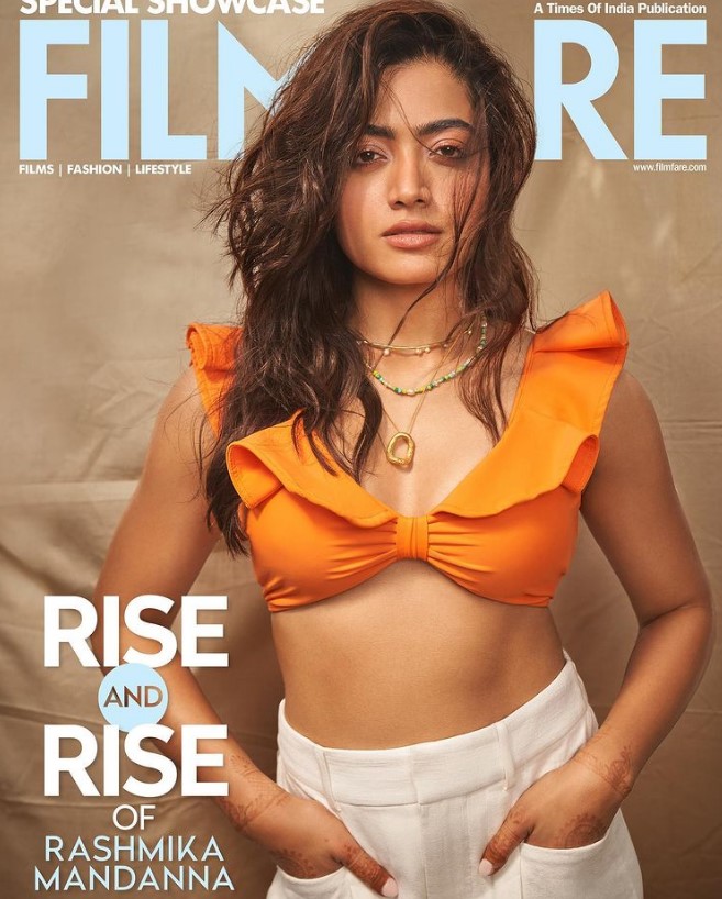 Rashmika Mandanna Is A Sensuous Beauty In Deep Necks: Do You Feel The Temperature Rise? - 0