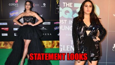 Ruffled Dress To Sequin: Sara Ali Khan’s Statement Looks In Black: See Pics