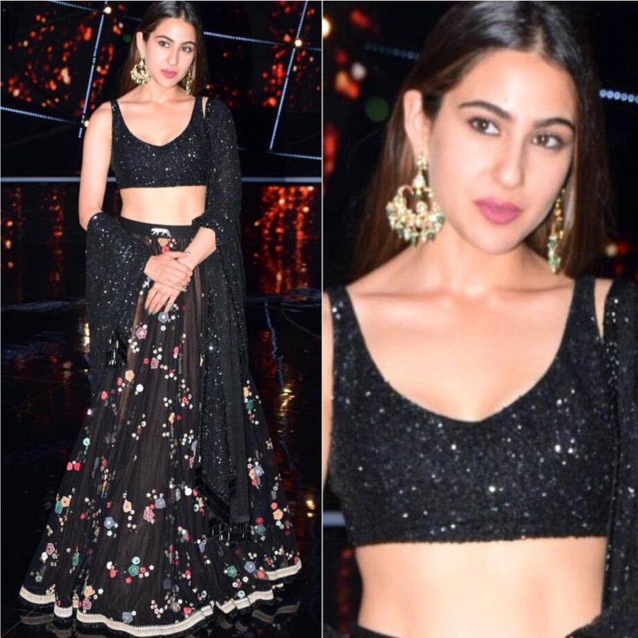 Ruffled Dress To Sequin: Sara Ali Khan’s Statement Looks In Black: See Pics - 5