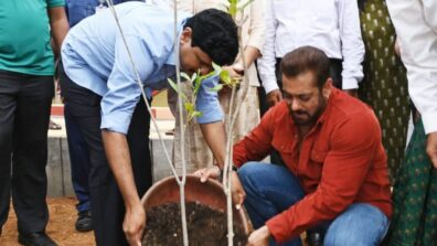 Salman Khan accepts ‘Green India Challenge, plants saplings at Ramoji Film City