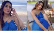 Sana Makbul swings in blue affair at Maldives beach, watch