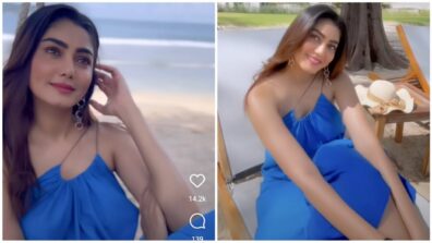 Sana Makbul swings in blue affair at Maldives beach, watch