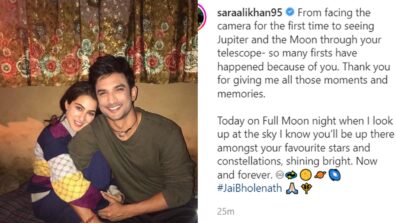 Sara Ali Khan has the sweetest heart-warming message for late Sushant Singh Rajput on his second death anniversary, read