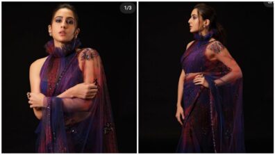 Sara Ali Khan is all about ‘bohemian vibes’ in Manish Malhotra’s embellished transparent saree, fans go bananas