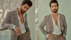 Shahid Kapoor Goes Macho Mode In Brown Pantsuit: Look Here