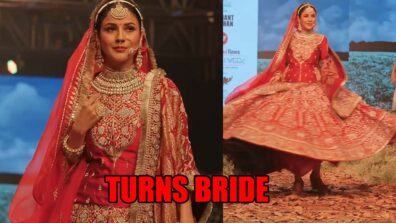 Shehnaaz Gill turns bride in a stunning red lehenga, grooves to Sidhu Moose Wala’s song