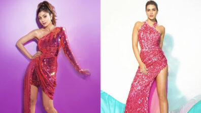 Shilpa Shetty Vs Kriti Sanon: Whose Pink Sequin Dress Is Your Ideal Prom Dream?