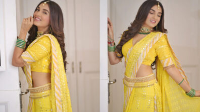 Shiny Doshi Looks Sunshine In Yellow Saree & Matching Neckpiece: See Here