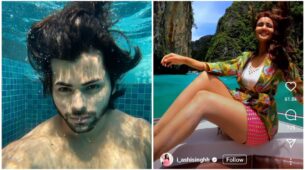 Siddharth Nigam and Ashi Singh go for underwater swim to beat the heat, watch videos