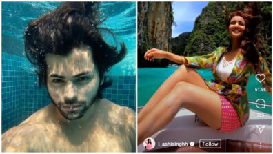 Siddharth Nigam and Ashi Singh go for underwater swim to beat the heat, watch videos