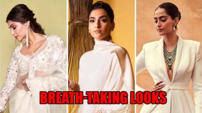 Simple In Fringe To Diva In Drape: Sonam Kapoor’s Breath-Taking Looks In White Ensembles