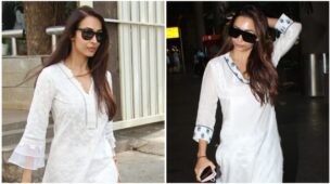 Simple White Kurtas Turned Stylish By Malaika Arora: See Pics Here