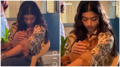 So Cute: Rashmika Mandanna and Aura’s cuddle moments would leave you awed